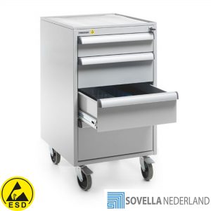 Sovella Nederland Treston leverancier ladekast type 45 66 ESD veilig met 4 laden