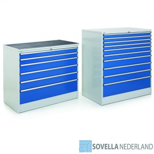 Sovella Nederland Treston ladekasten voor werkplaats - industriele ladekasten