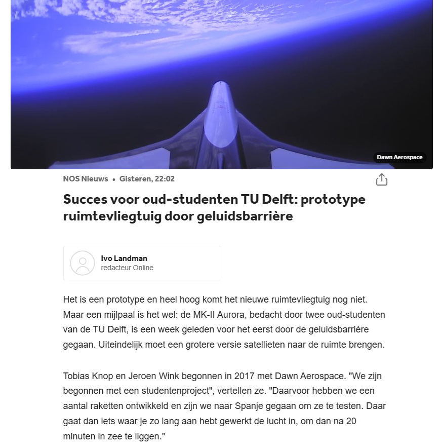 Sovella levert werkplekken ruimtevaartorganisatie